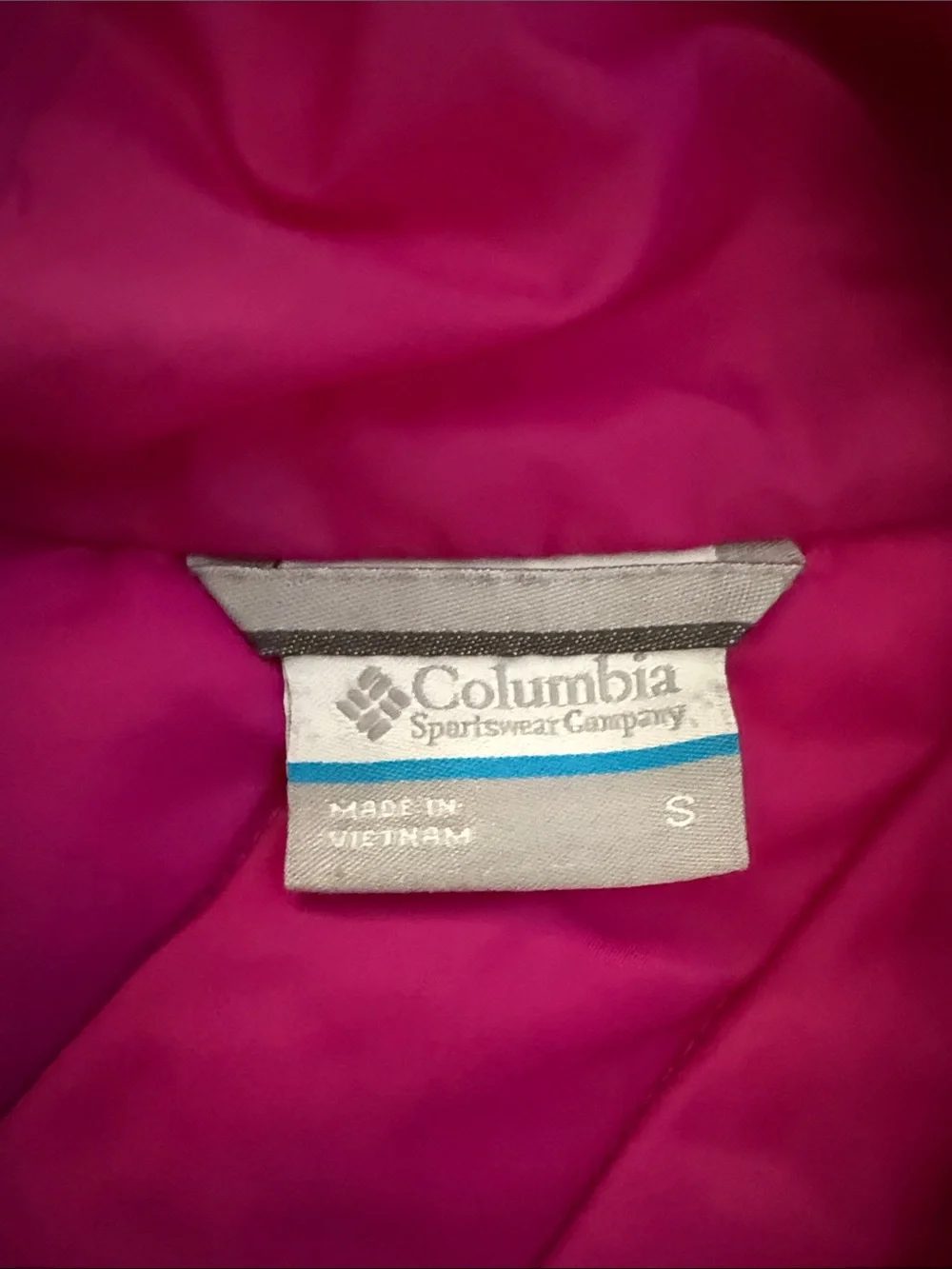 Kids Hooded Puffer Columbia Jacket - Hot Pink